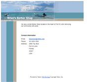 Tablet Screenshot of briansbarbershop.com
